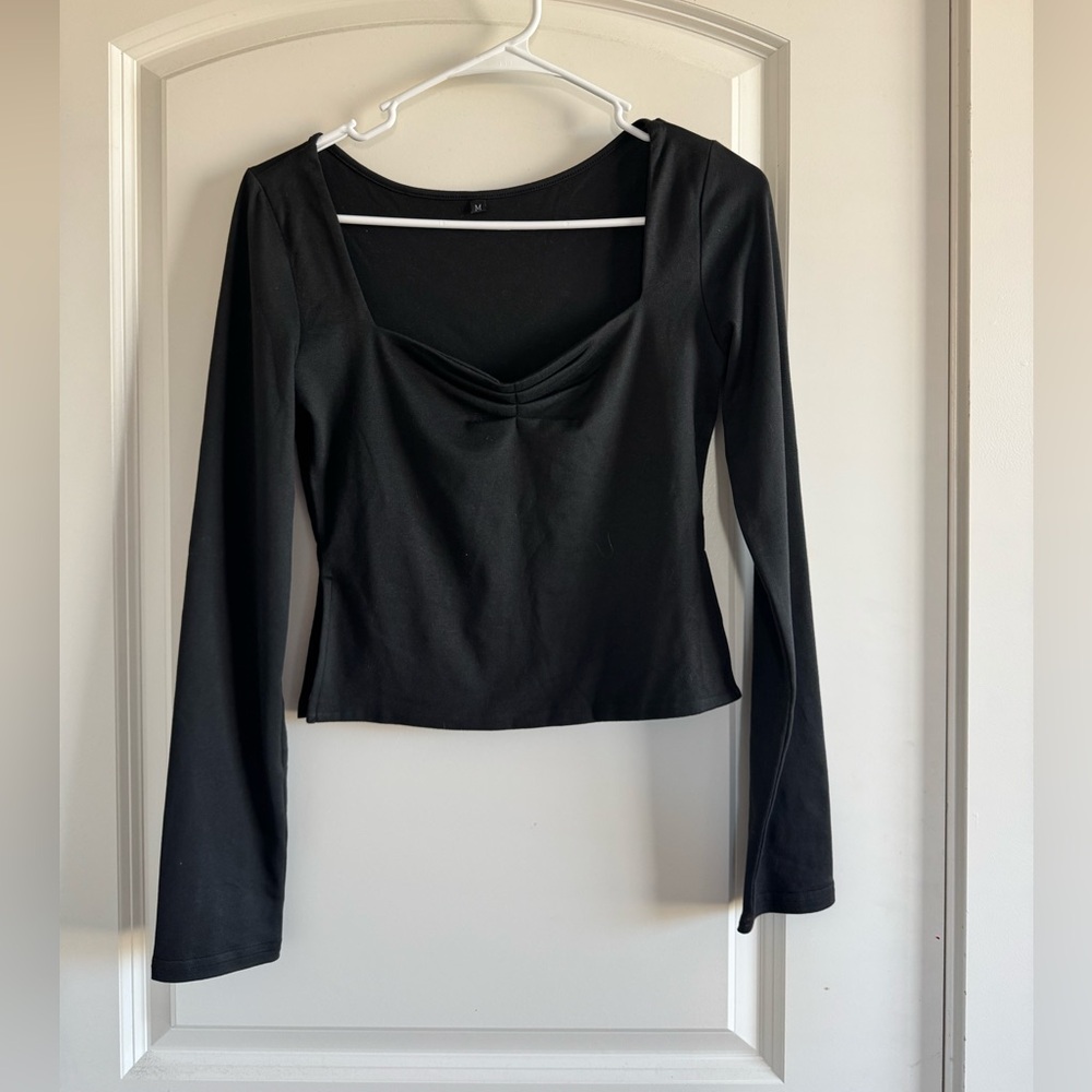 Black Long Sleeve Top
